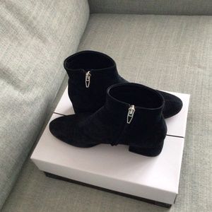 Dolce Vita ankle black suede boots . Size 7